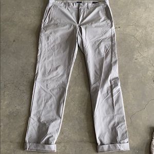 Gray J Crew Thompson Flex Tech Pants W34 L32